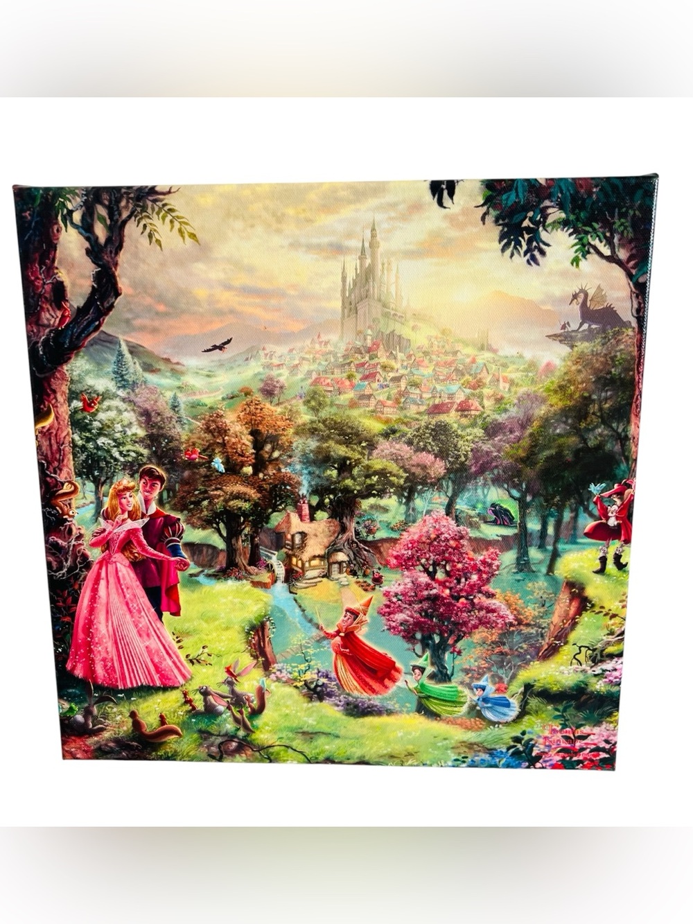 Disney Sleeping Beauty | Thomas Kinkade Gallery Wrapped Wall Canvas